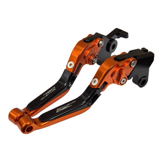 KTM 790 Adventure 2017-2025 | Adjustable Clutch Brake Lever Set Black / Orange