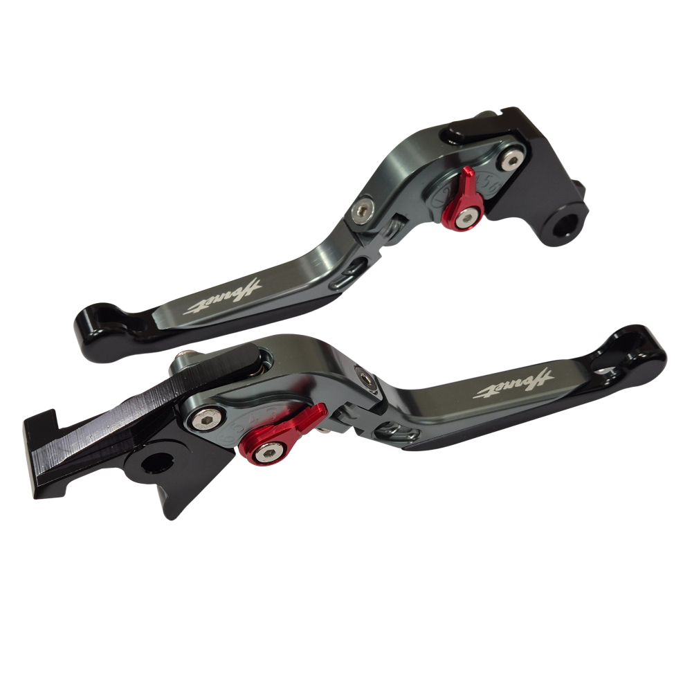 Titanium / Black Clutch Brake Lever Set - Honda CB599 / CB600 HORNET 1998-2006