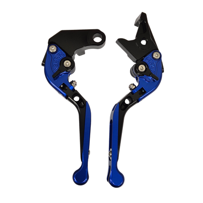 BLUE / BLACK ADJUSTABLE BRAKE & CLUTCH LEVERS SET - HONDA NC750X 2016-2023