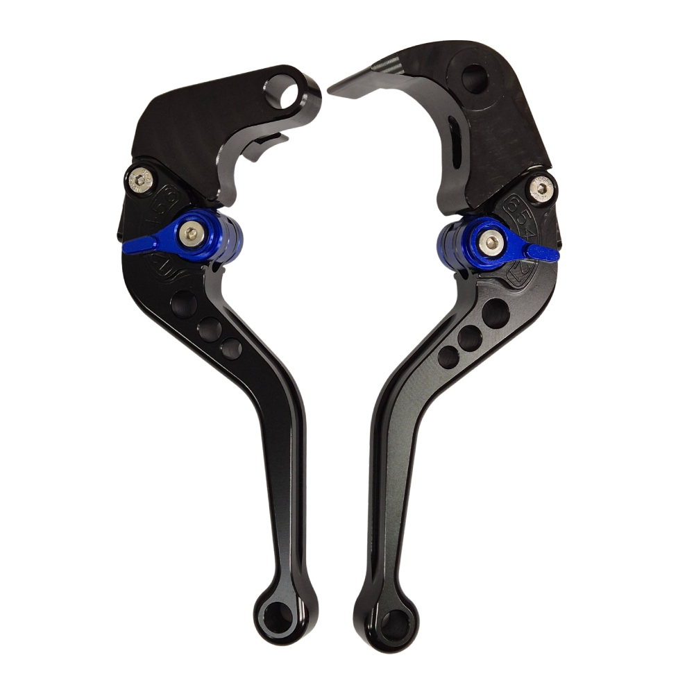 Short Black Blue Clutch & Brake Levers For Suzuki GSX-S1000 F / S 2015-2020
