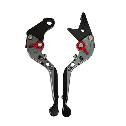 Titanium / Black Clutch Brake Lever Set - Honda CB599 / CB600 HORNET 1998-2006