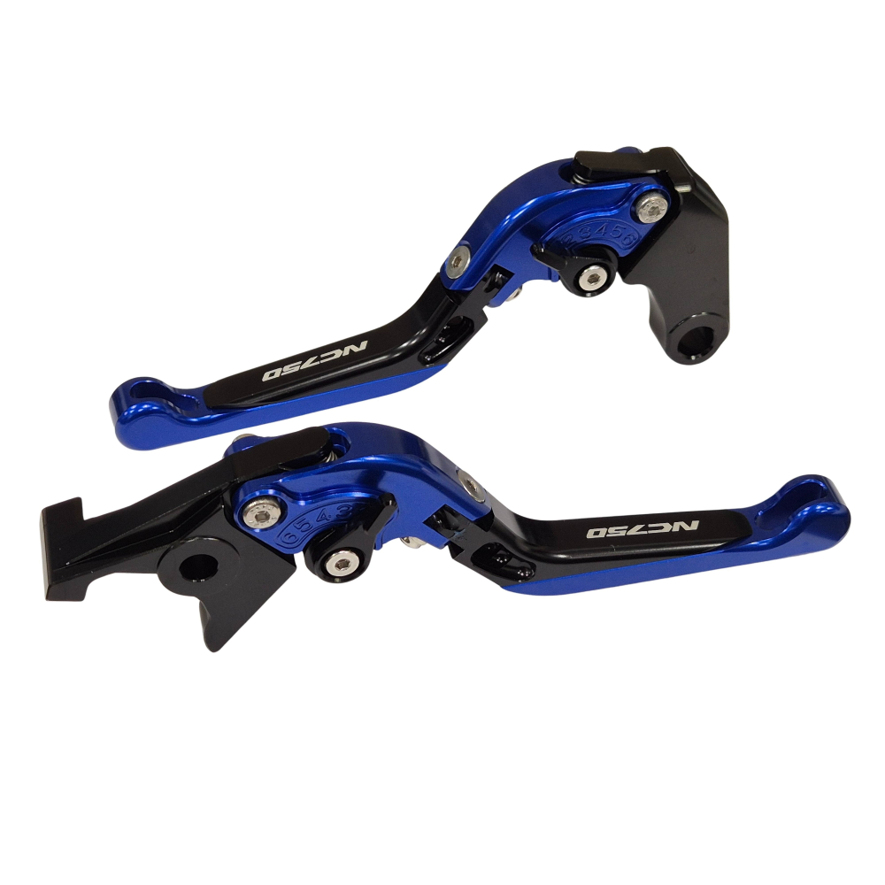 BLUE / BLACK ADJUSTABLE BRAKE & CLUTCH LEVERS SET - HONDA NC750X 2016-2023