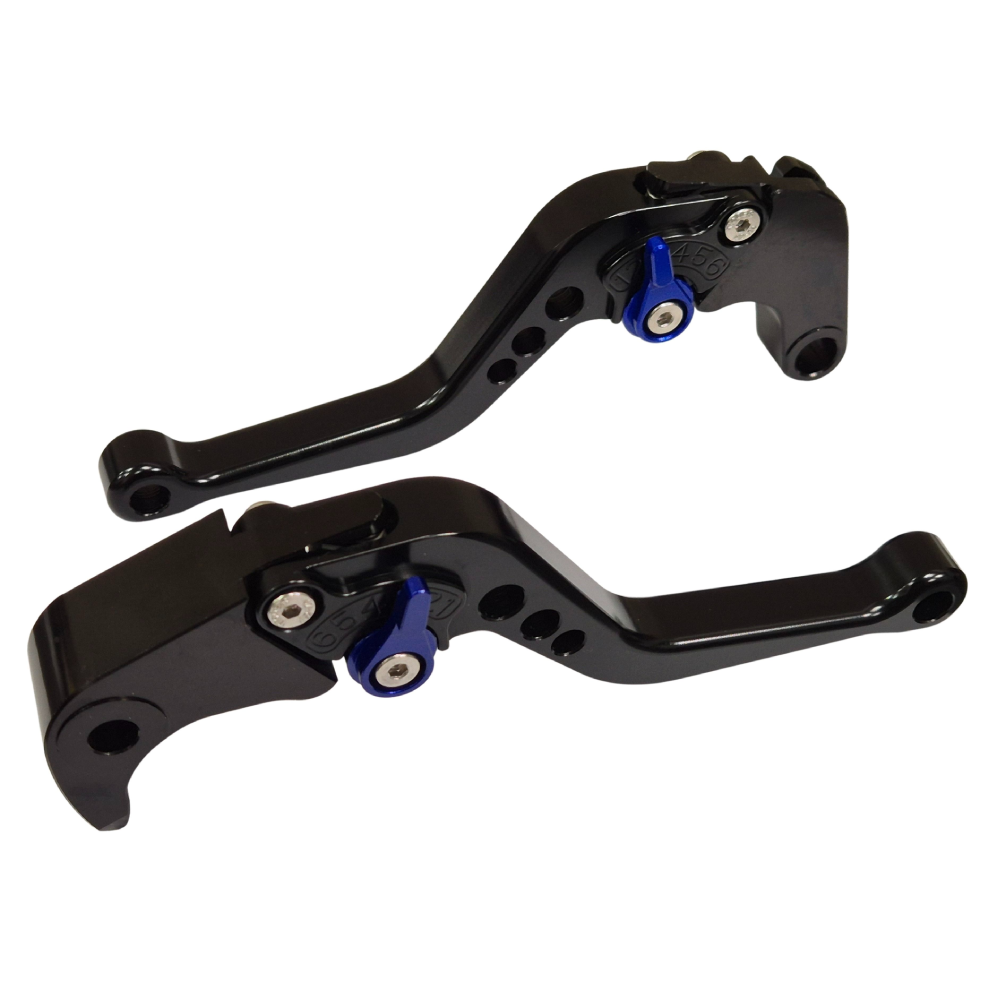 Short Black Blue Clutch & Brake Levers For Suzuki GSX-S1000 F / S 2015-2020