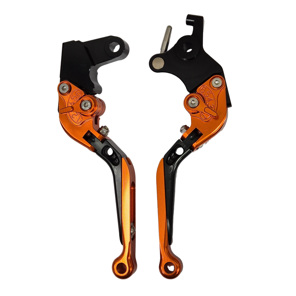 KTM 790 Adventure 2017-2025 | Adjustable Clutch Brake Lever Set Black / Orange