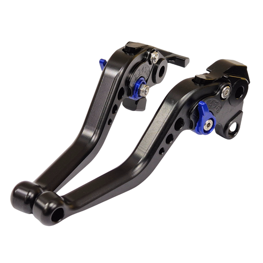 Short Black Blue Clutch & Brake Levers - Honda VFR 800 VTEC 02-08 / Fi/W1 98-01