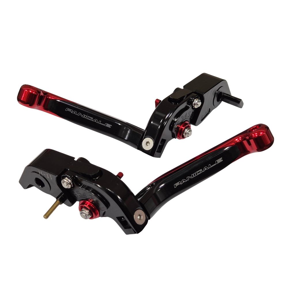 Red/Black Adjustable Clutch Brake Levers - Ducati Panigale V2 / V4 S/R / 1299