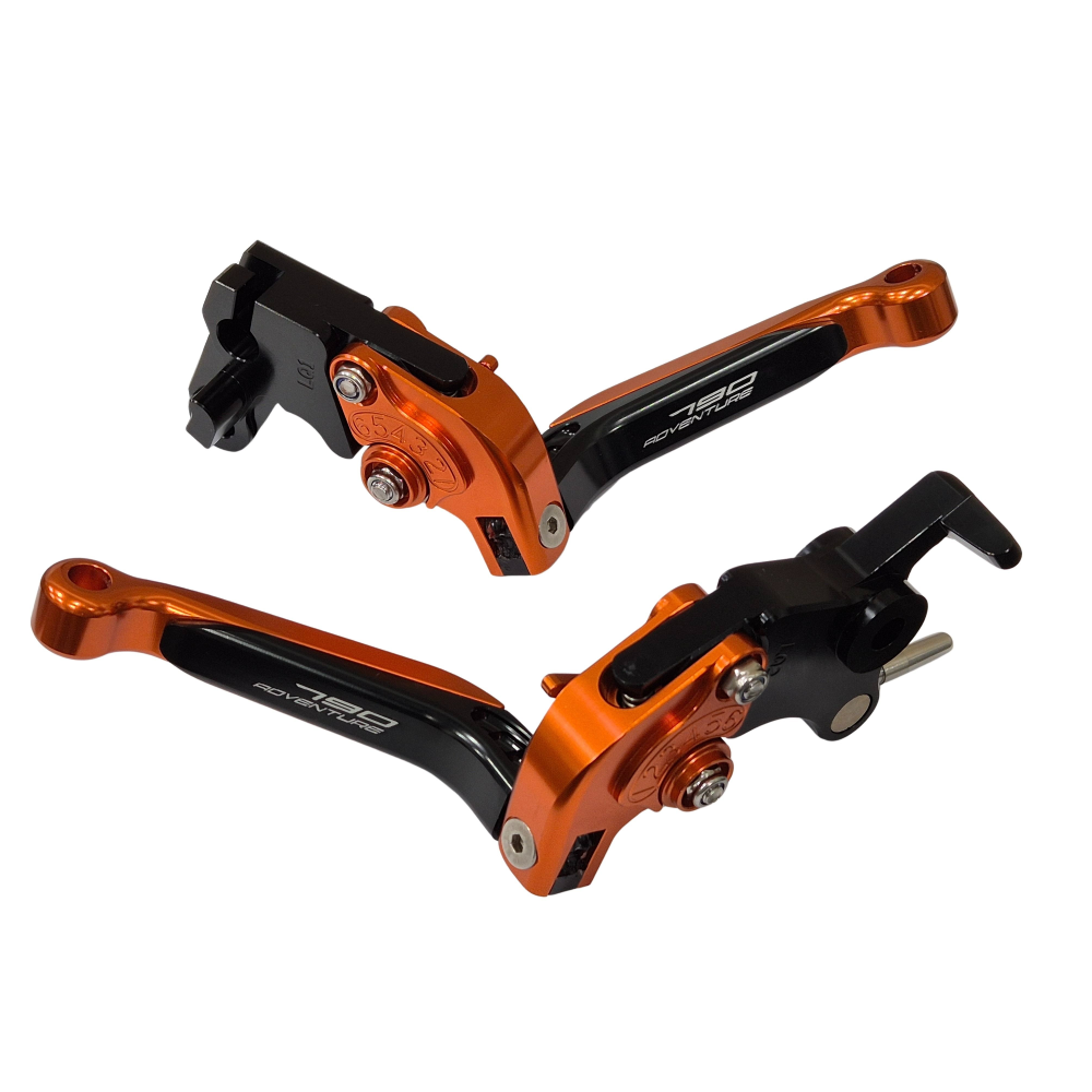KTM 790 Adventure 2017-2025 | Adjustable Clutch Brake Lever Set Black / Orange