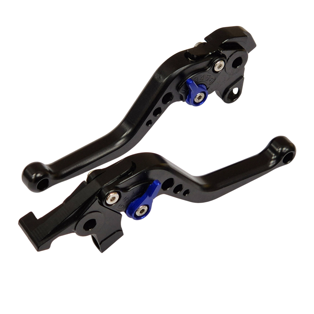 Short Black Blue Clutch & Brake Levers - Honda VFR 800 VTEC 02-08 / Fi/W1 98-01