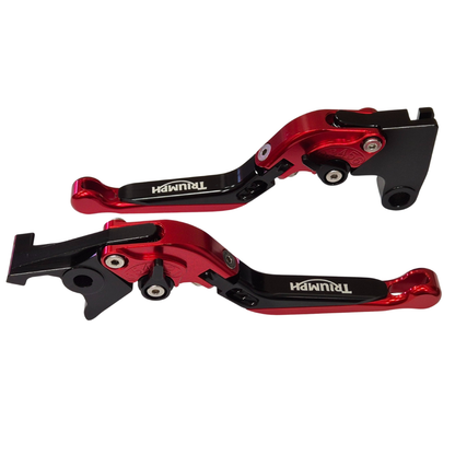 Red / Black Adjustable Clutch & Brake Levers Triumph Street Cup 900 2017-2018