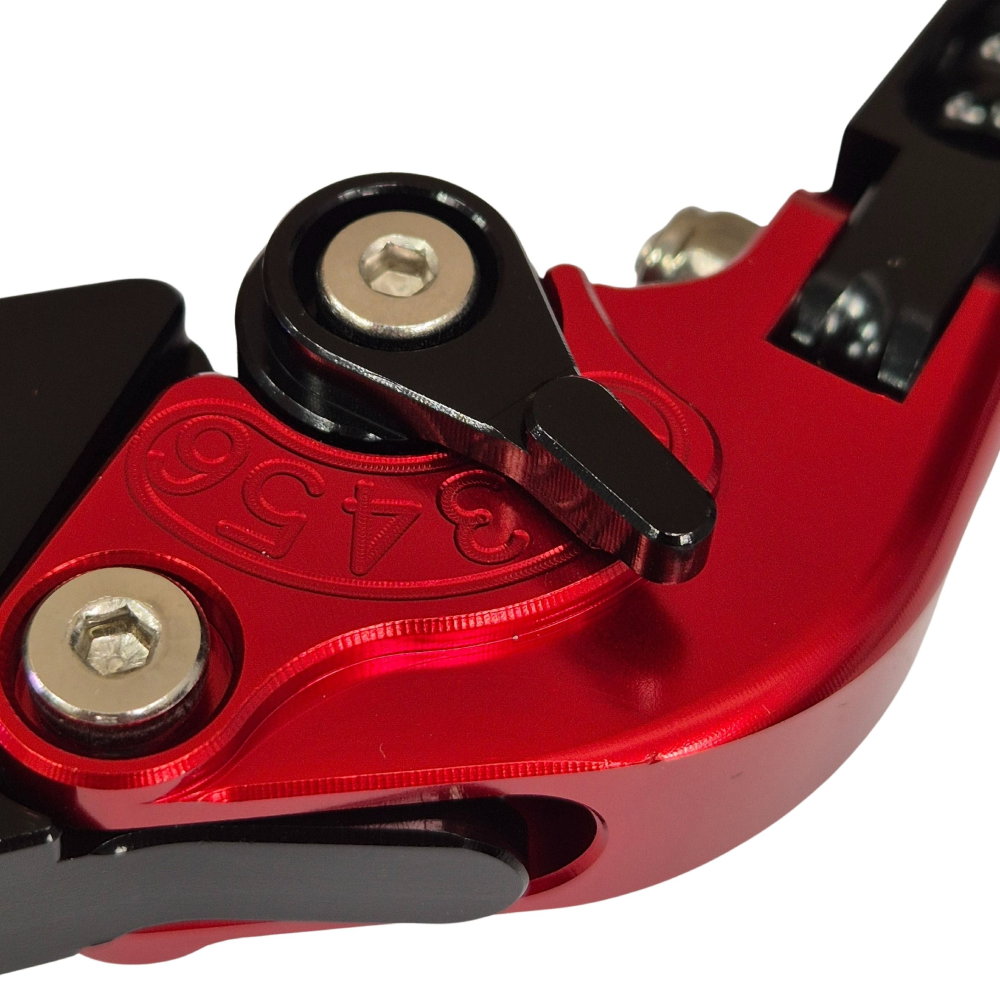Red / Black Adjustable Clutch & Brake Levers Triumph Street Cup 900 2017-2018