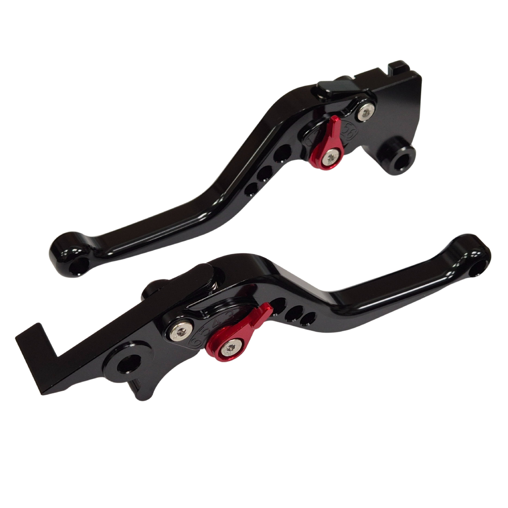 Short Black Clutch & Brake Levers For Kawasaki Ninja 125 / Z125 2019-2026