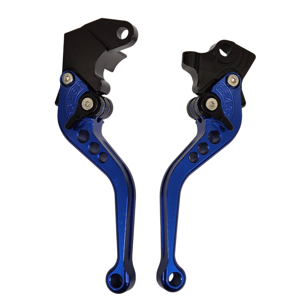 Short Blue Clutch & Brake Levers For Yamaha WR125X WR 125 X 2012-2016