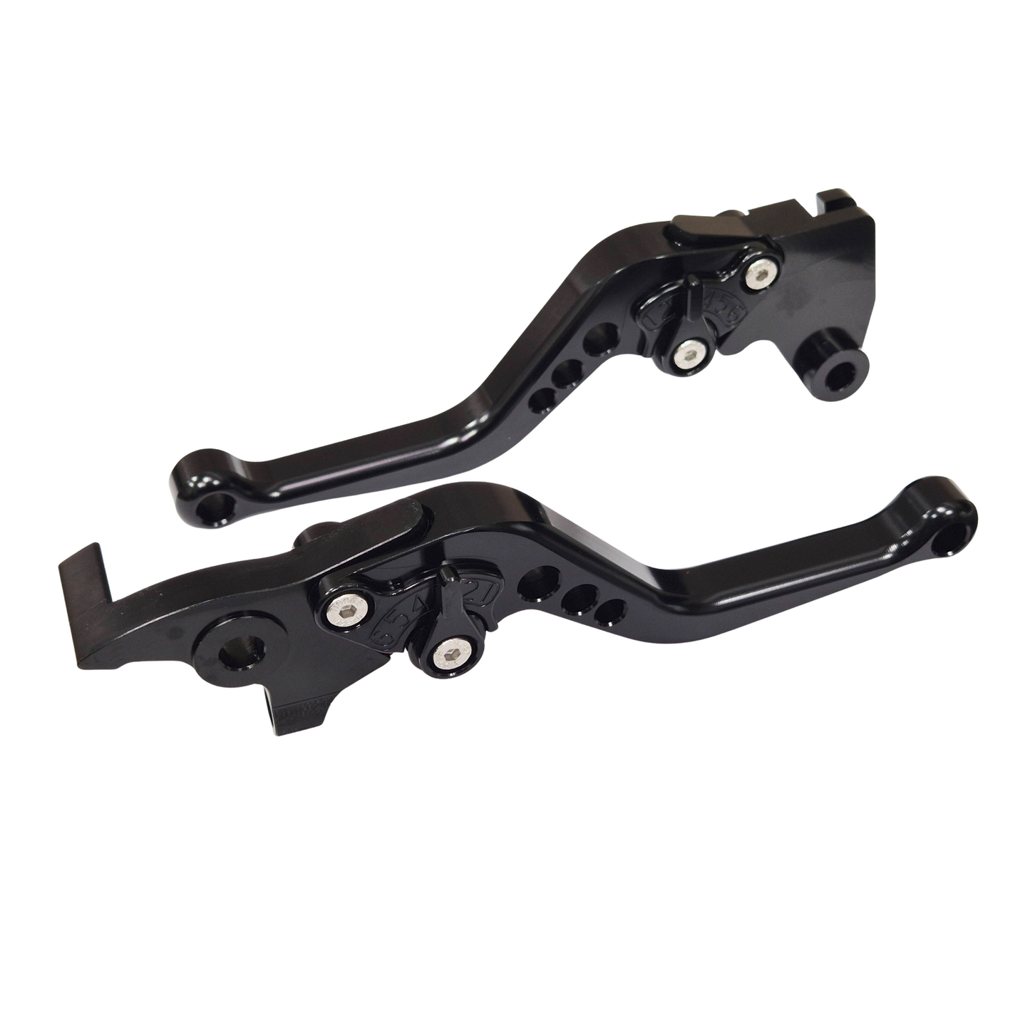 Black Short Adjustable Brake & Clutch Lever - Royal Enfield Scram 411 2022-2026