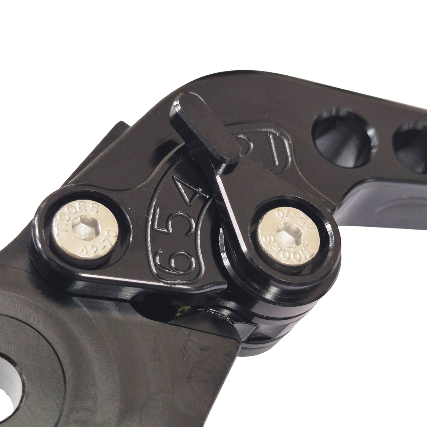 Black Short Adjustable Brake & Clutch Lever - Royal Enfield Scram 411 2022-2026