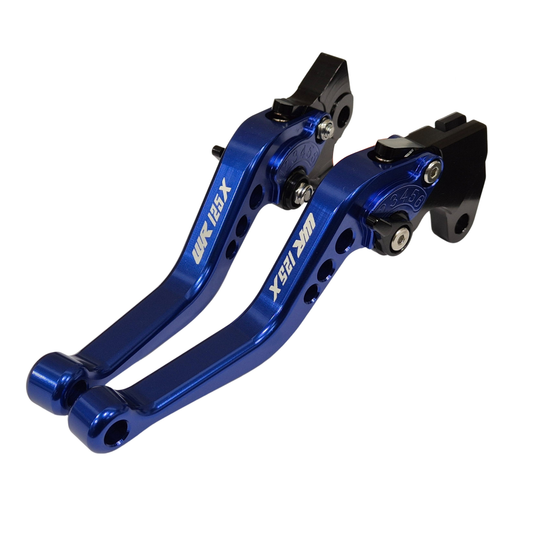 Short Blue Clutch & Brake Levers For Yamaha WR125X WR 125 X 2012-2016