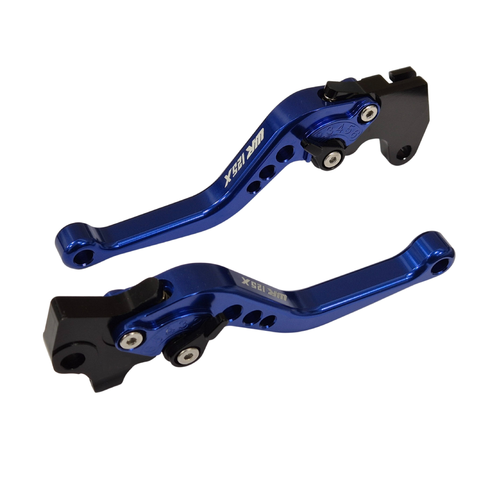 Short Blue Clutch & Brake Levers For Yamaha WR125X WR 125 X 2012-2016