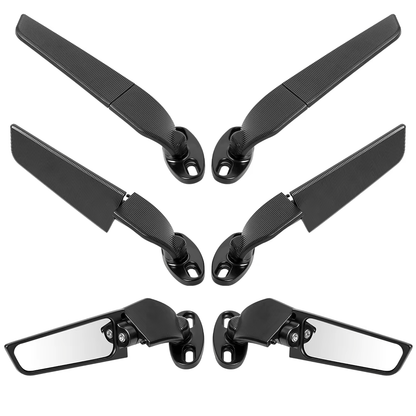 Adjustable Wing Fin Side Rear-view Mirrors Yamaha YZF R125 R1 R1M R1S R3 R6