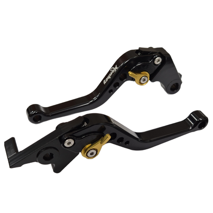 Honda Monkey Z125 2019-2025 | Short Black Gold Clutch & Brake Lever Set