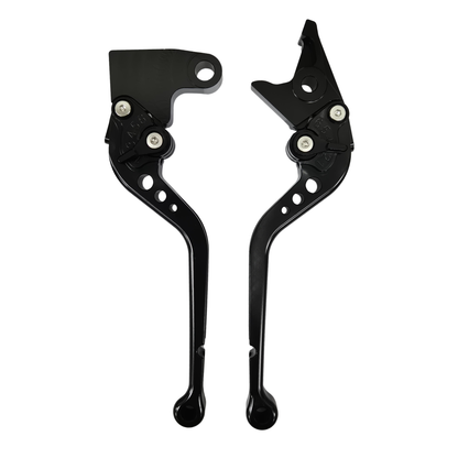 Long Black Adjustable Clutch & Brake Levers - Triumph Trident 660 + More models