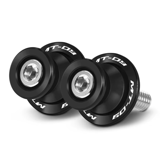 Black Rear Swingarm Spool Paddock Stand Bobbin - Yamaha MT-09 2014-2024