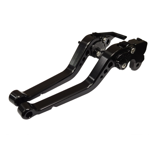 Long Black Clutch & Brake Levers For Moto Guzzi V7 Milano / Carbon / Rough