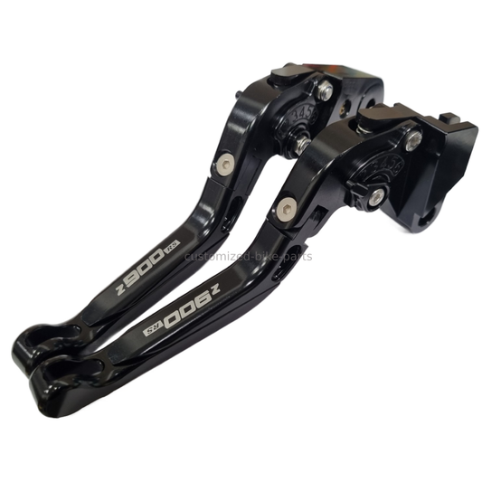 Black Adjustable Brake & Clutch Levers - Kawasaki Z900 RS Z 900 2017-2025