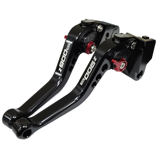 Short Black Adjustable Brake & Clutch Levers - Kawasaki Z900RS 2017-2025