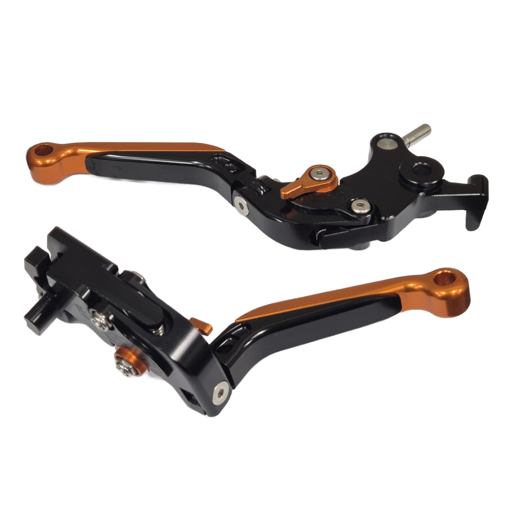 KTM 890 R/S Adventure 2020-2025 Adjustable Clutch Brake Lever Set Black / Orange