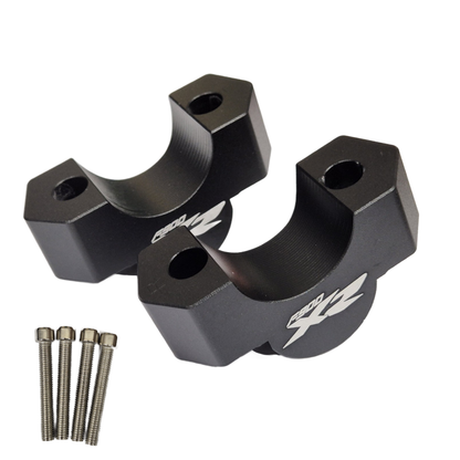 28mm Black Handlebar Mount Risers Clamp - BMW F900XR F 900 XR 2019-2025