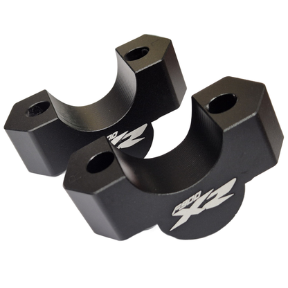 28mm Black Handlebar Mount Risers Clamp - BMW F900XR F 900 XR 2019-2025