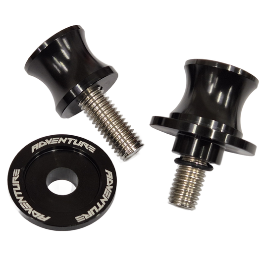KTM 790 390 1290 Adventure Rear Swingarm Spools Paddock Stand Bobbins - Black