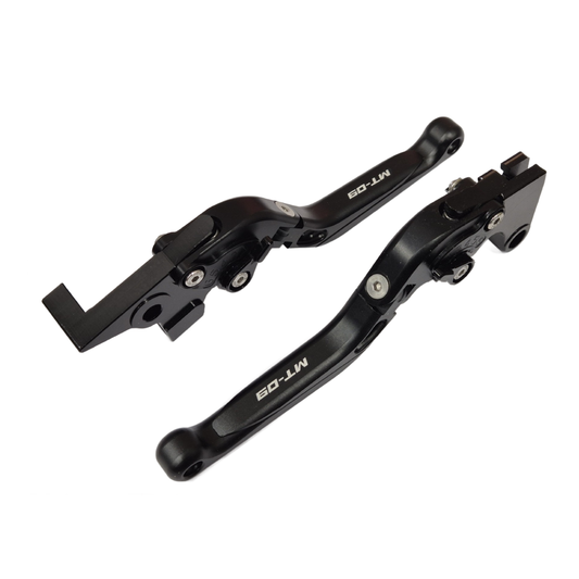 Yamaha MT-09 2014-2020 Adjustable Clutch Brake Lever Set - Black / Black