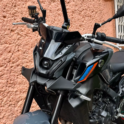 Motorcycle Black Small Windscreen Windshield Screen - Yamaha MT-09 2021-2023