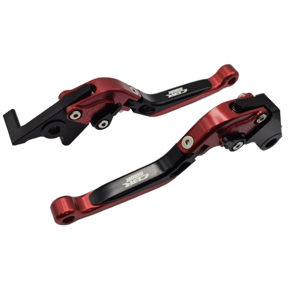 Honda CBR 500 R 2013-2021 Adjustable Clutch Brake Lever Set - Black/Red