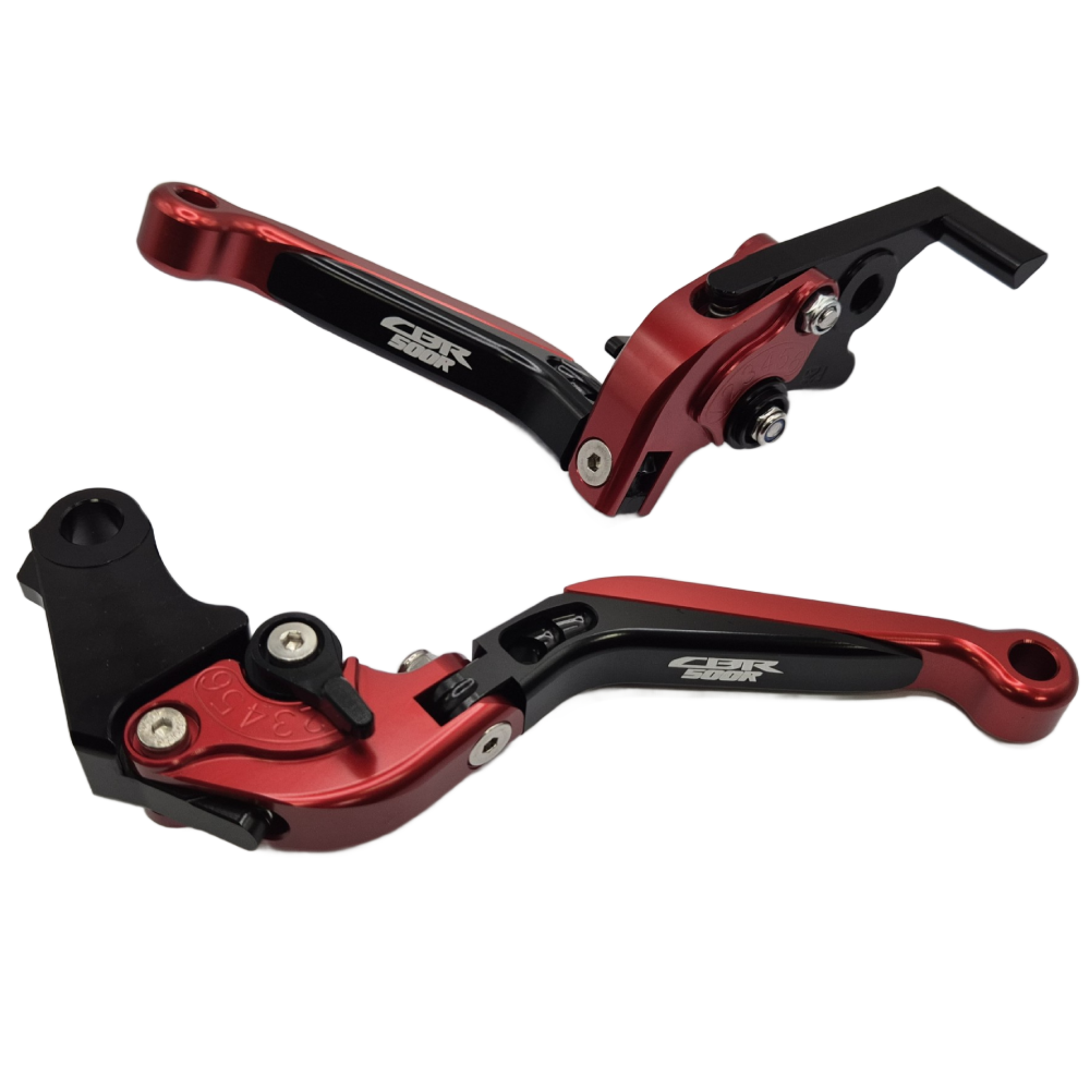 Honda CBR 500 R 2013-2021 Adjustable Clutch Brake Lever Set - Black/Red