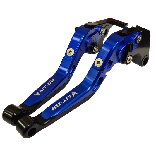 Yamaha MT-09 2014-2020 Adjustable Clutch Brake Lever Set - Blue/Black