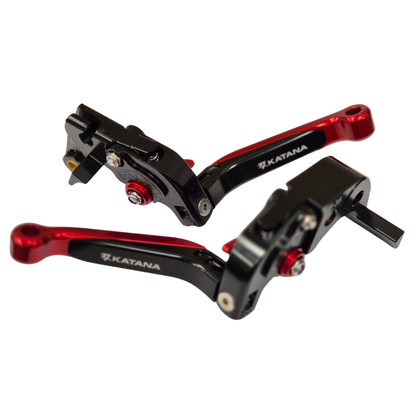 Suzuki GSX-S1000 Katana 2019-2024 - Adjustable Clutch Brake Lever Set Black/Red