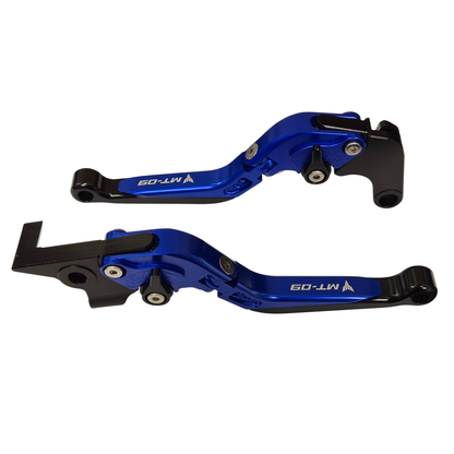 Yamaha MT-09 2014-2020 Adjustable Clutch Brake Lever Set - Blue/Black