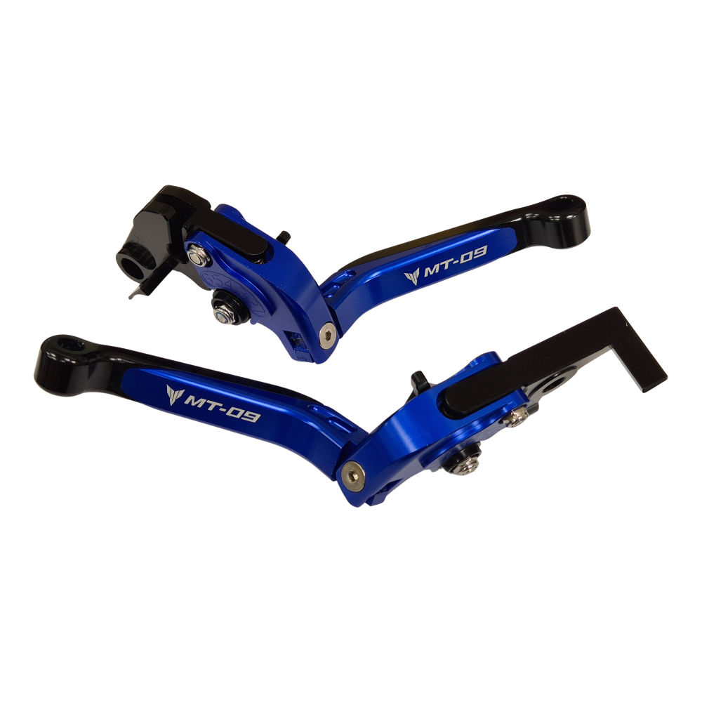 Yamaha MT-09 2014-2020 Adjustable Clutch Brake Lever Set - Blue/Black