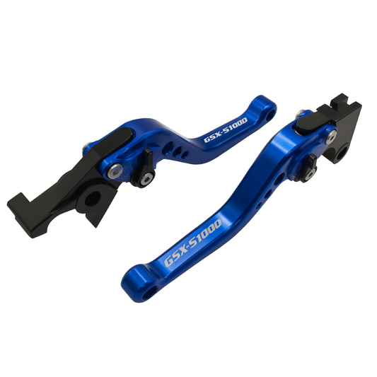 Short Blue Clutch & Brake Levers For Suzuki GSX-S1000 GSX-S1000GT 2021-2025