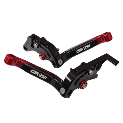 Honda CBR 125 R 2004-2023 | Adjustable Clutch Brake Lever Set Red / Black