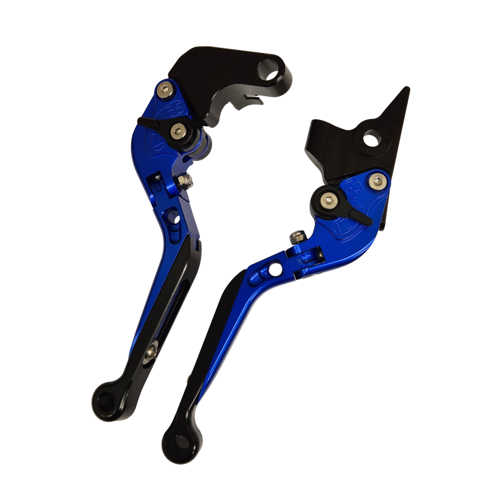 Yamaha MT-09 2014-2020 Adjustable Clutch Brake Lever Set - Blue/Black