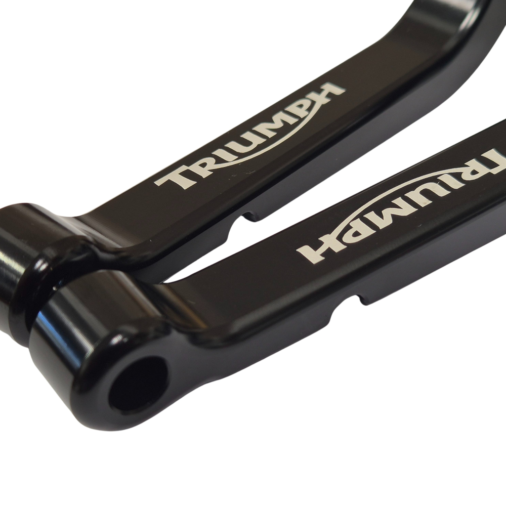 Long Black Clutch & Brake Levers Triumph 1200 / Speed Twin / Thruxton R + More