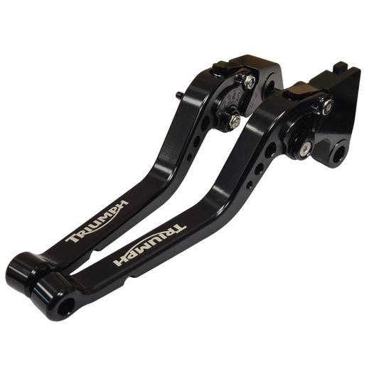 Long Black Clutch & Brake Levers Triumph 1200 / Speed Twin / Thruxton R + More