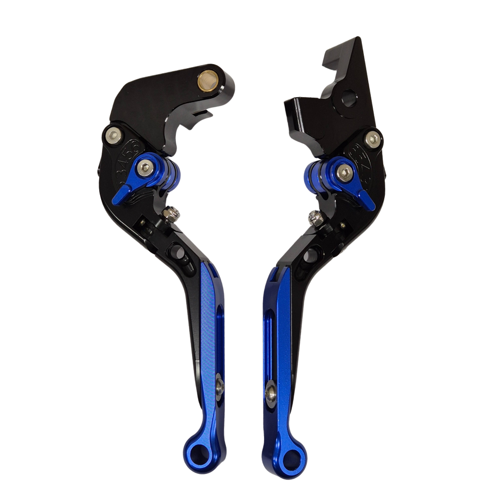Blue/Black Adjustable Clutch Brake Lever Set - Yamaha MT-10 SP / MT-10 2016-2021