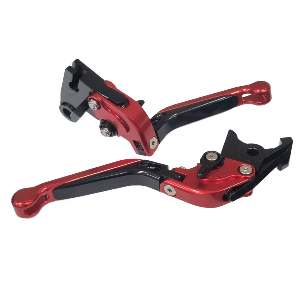 Red Adjustable Clutch & Brake Levers - Triumph Tiger 800 XC / XCX / XR /XRX
