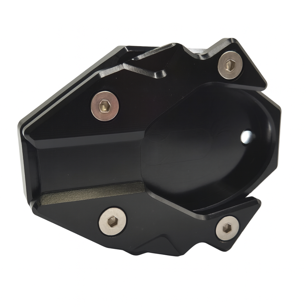 Kawasaki Ninja 125 ZX-4R ZX-4RR Z125 Kickstand Extension Shoe Pad Plate Black