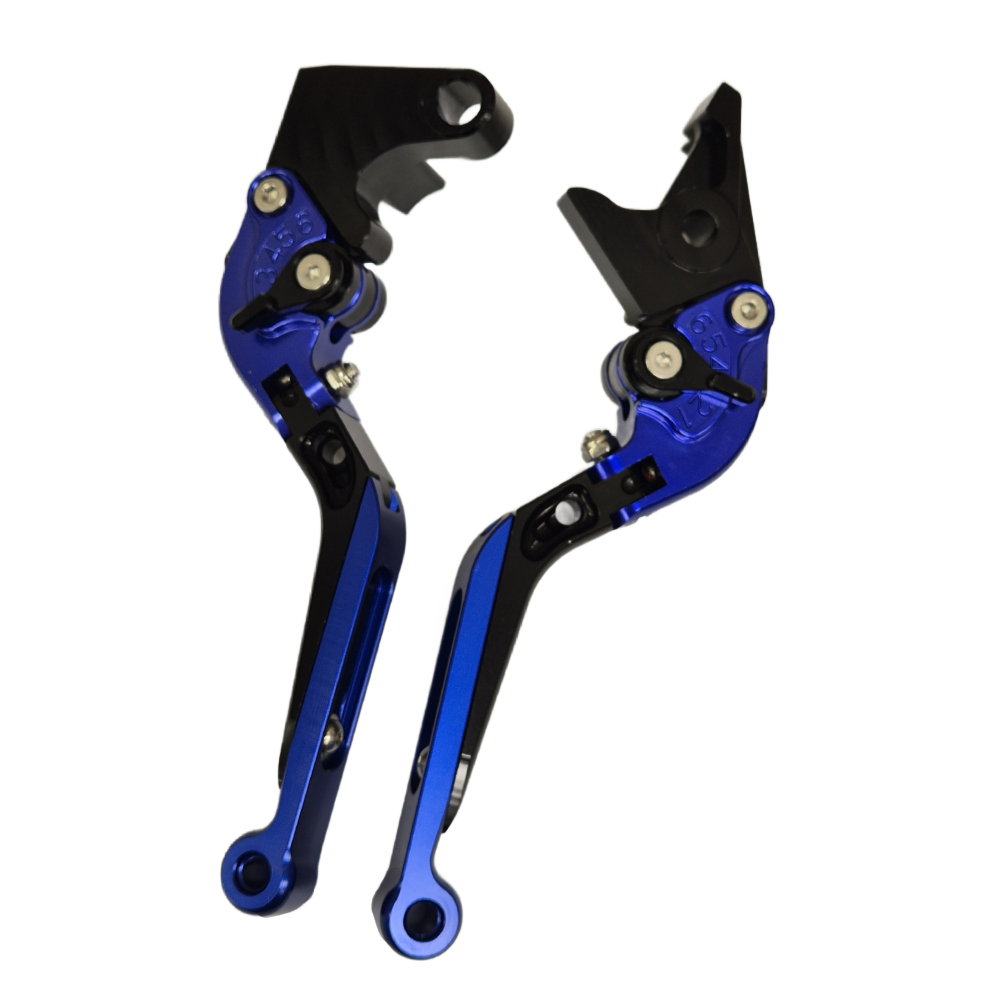 YAMAHA YZF-R6 1999-2004 Blue/Black Addjustabl Extendable Brake & Clutch Levers