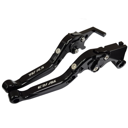 Adjustable Clutch & Brake Levers Set Black / Black - Yamaha YZF-R3 2014-2025