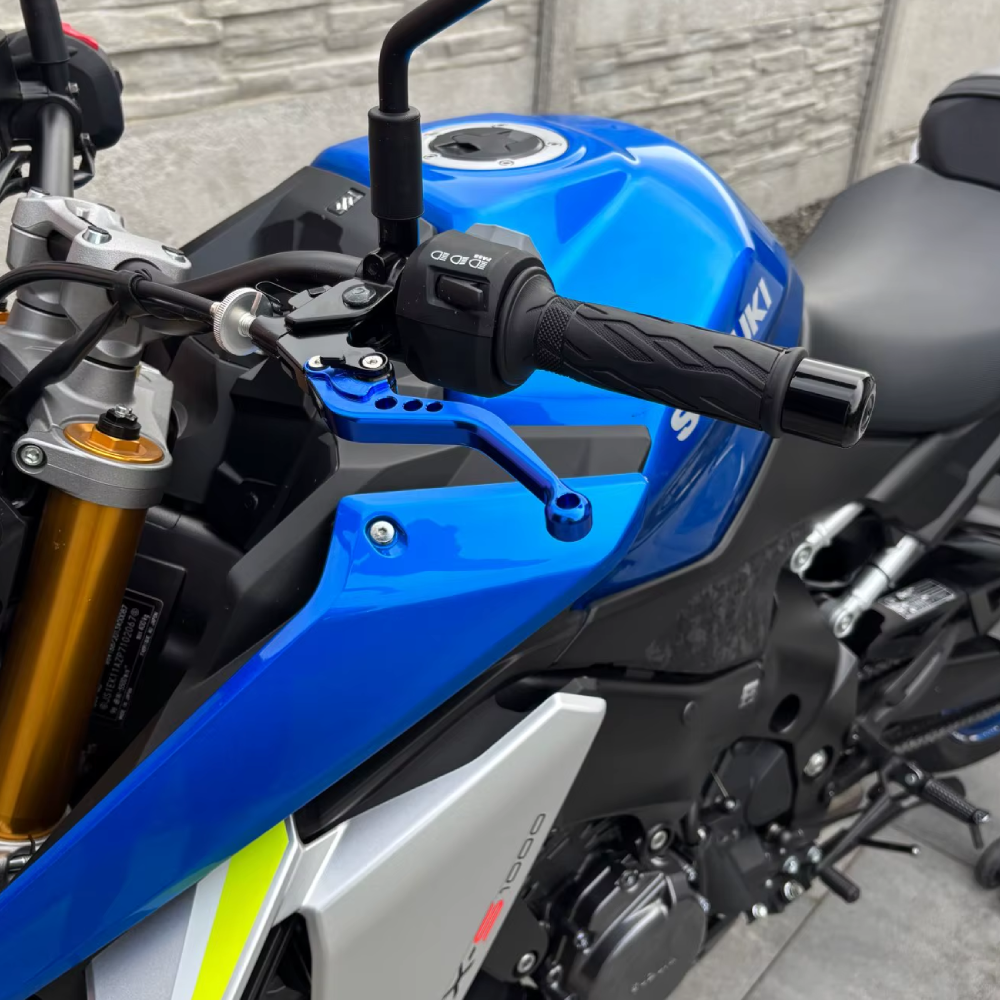 Short Blue Clutch & Brake Levers For Yamaha YZF-R6 1999-2004p